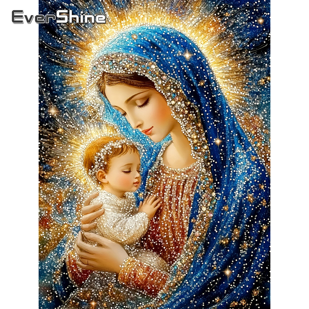 Resin Art For Kids - 1PC frameless Diamond Embroidery Religion Full