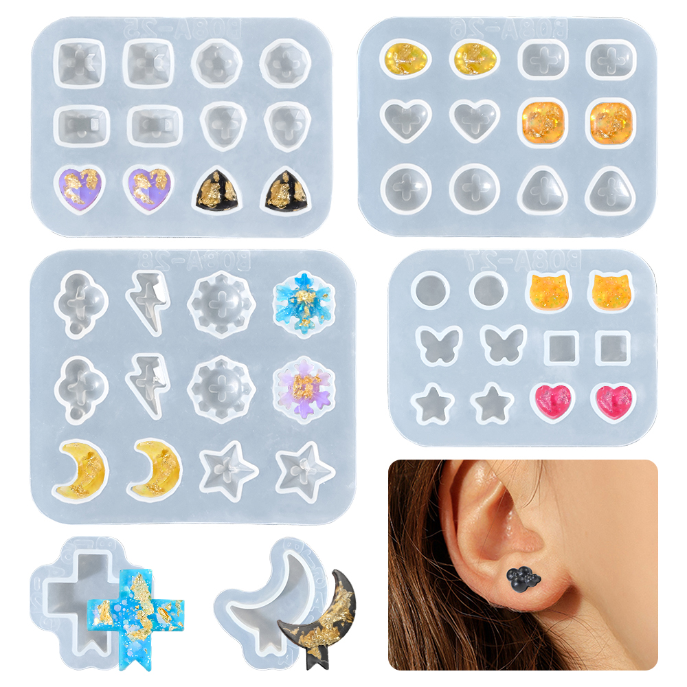 Resin Art Guide - S0194 Silikonform Epoxidharz Mini Gem Ear