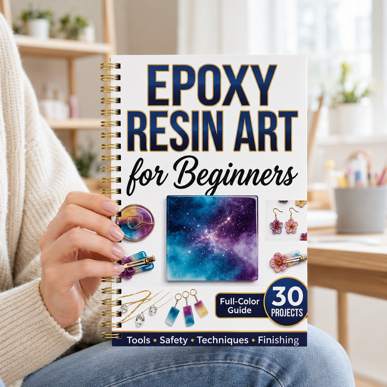 Resin Art Guide Free - Introduction to A5 Spiral Guide for