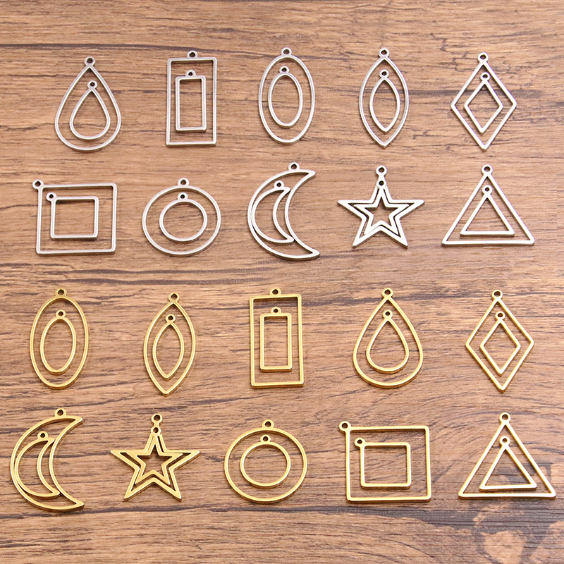 Resin Art Frame - 10Pcs 2 Color Stainless Steel Frame