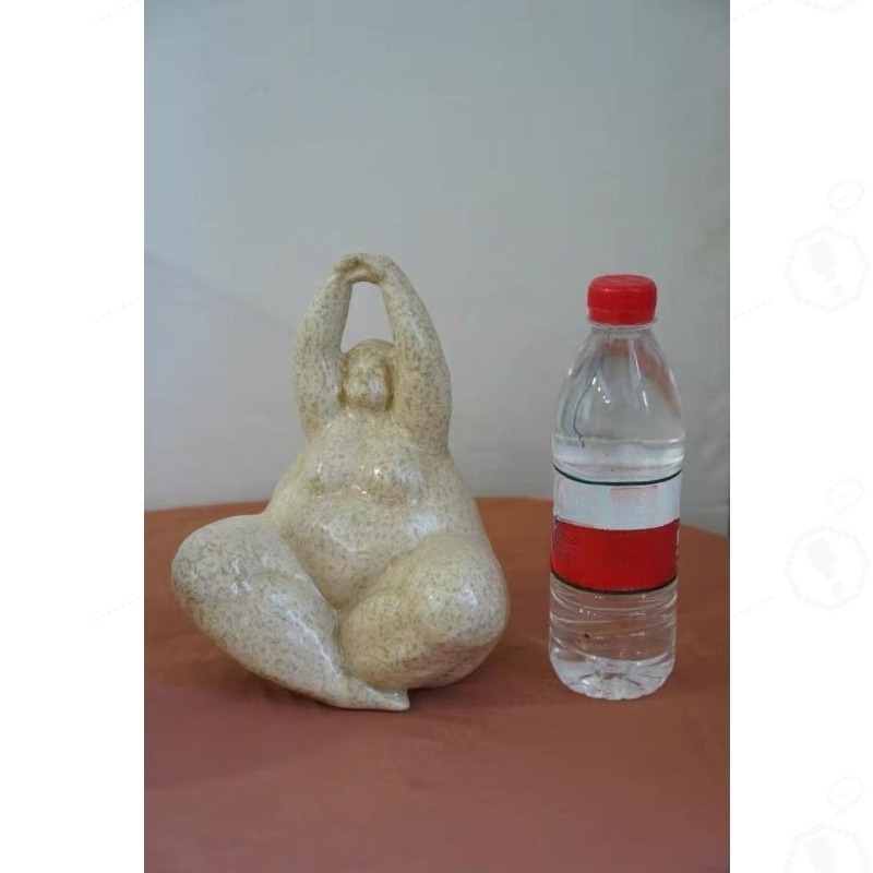 Resin Art Home Decor - Handcrafted Sandstone Resin Figurine Abstract Chubby