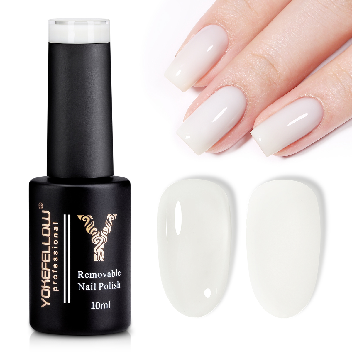 Resin Art Varnish - YOKEFELLOW 10ML-YZ01 White Jelly Gel Nail