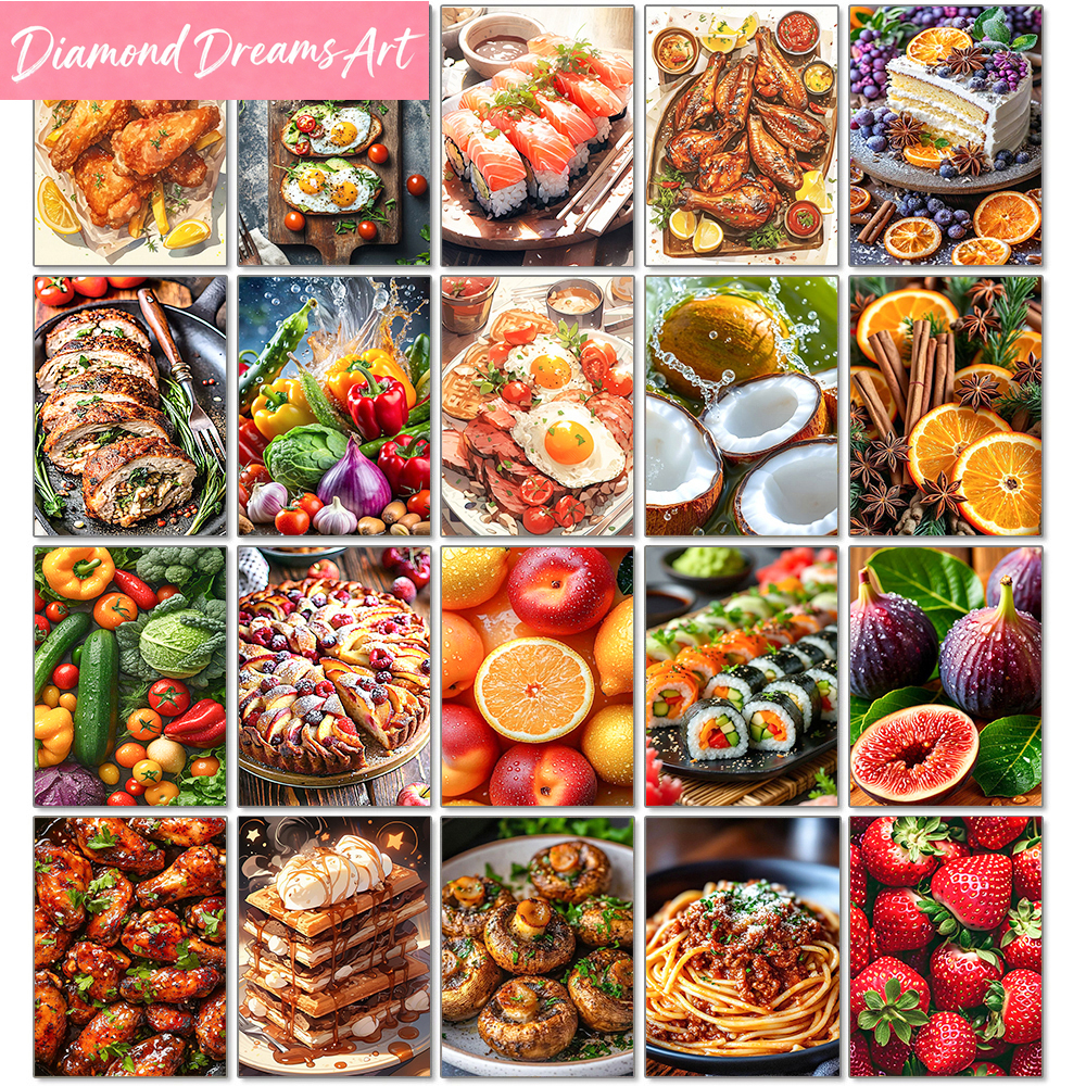 Resin Art Home Decor - Fruit Diamond Painting Delicious Food Picture