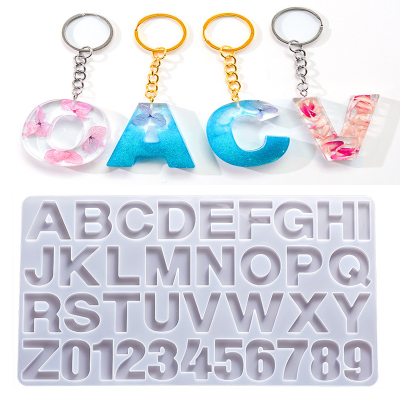 Resin Art Template - Alphabet Epoxy Resin Silicone Mold DIY