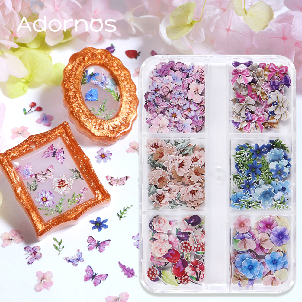 Resin Art With Wood - 180pcs/box Wood Pulp Flowers Chips Epoxy