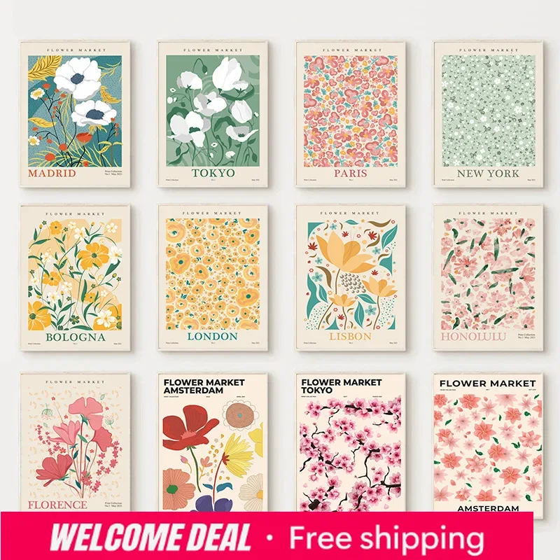 Resin Art Name - 2026 Flower Market Poster Printing Abstract