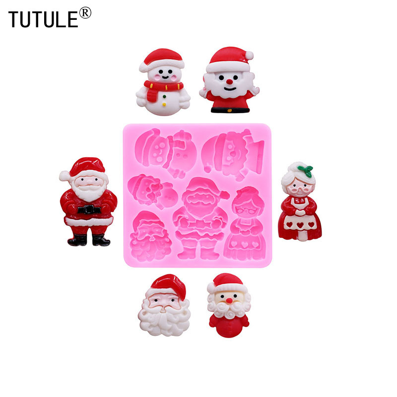 Resin Art Guide - Santa Claus Silicone Mold Christmas snowman