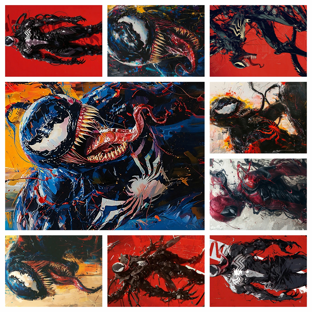 Anime Marvel venom spider-man  - đánh giá và giá Resin Art Diy