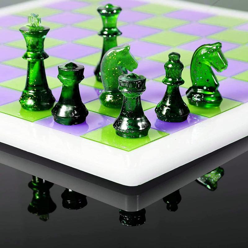 Resin Chess Set Mold With Ches - đánh giá và giá Resin Art Guide