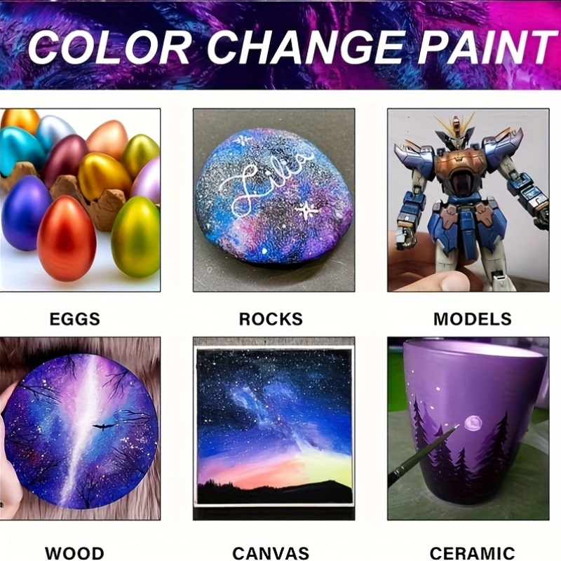 Acrylic Paint Set 6 Colors 50m - đánh giá và giá Resin Art With Wood
