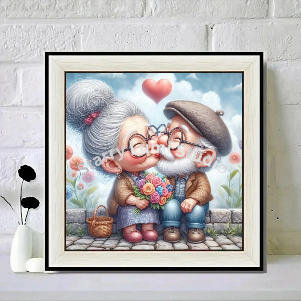 Cartoon Grandpa and Grandma 5D - đánh giá và giá Resin Art For Kids