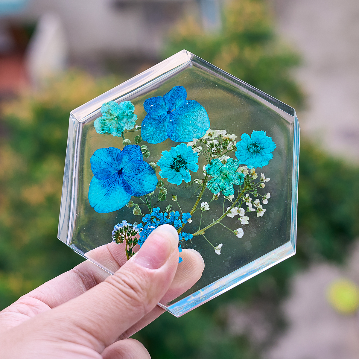 6 Holes Coaster Silicone Mold  - đánh giá và giá Resin Art Mould