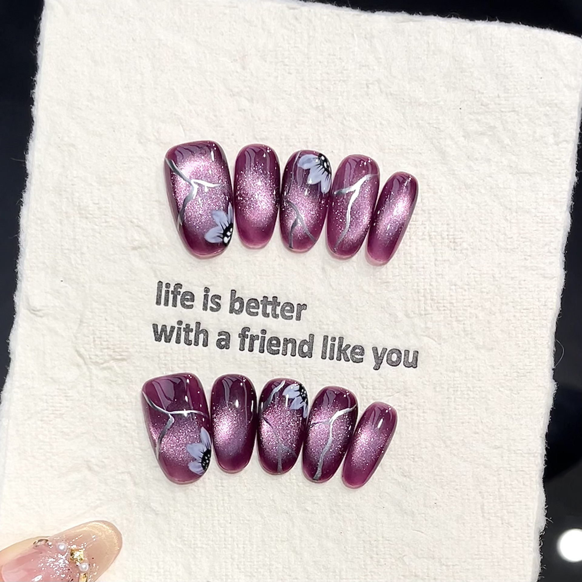 10pcs Handmade Pressed Oval Na - đánh giá và giá Resin Art Glitter