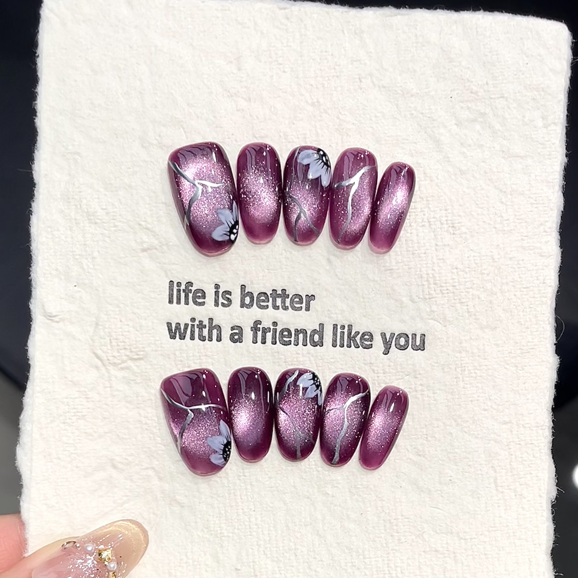 10pcs Handmade Pressed Oval Na - đánh giá và giá Resin Art Glitter