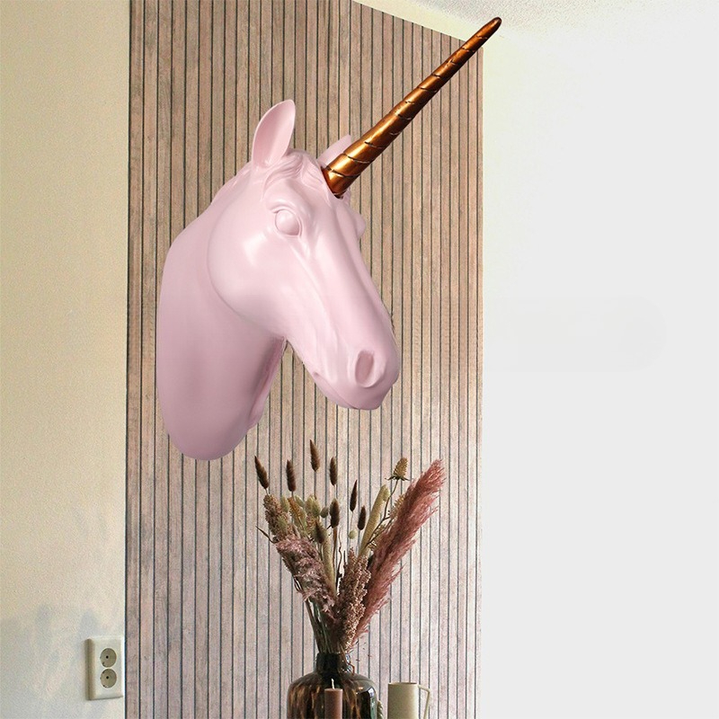 Unicorn Horse Head Wall Art, R - đánh giá và giá Background Resin Art