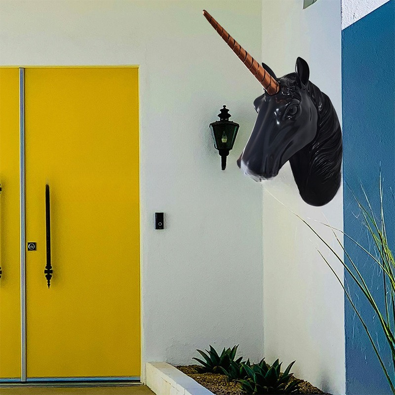 Unicorn Horse Head Wall Art, R - đánh giá và giá Background Resin Art