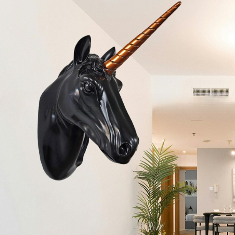 Unicorn Horse Head Wall Art, R - đánh giá và giá Background Resin Art