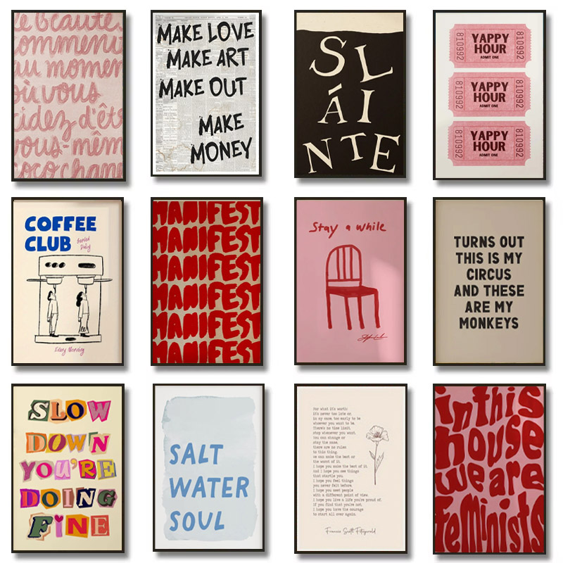 Simple Trendy Text Printing Po - đánh giá và giá Resin Art Home Decor