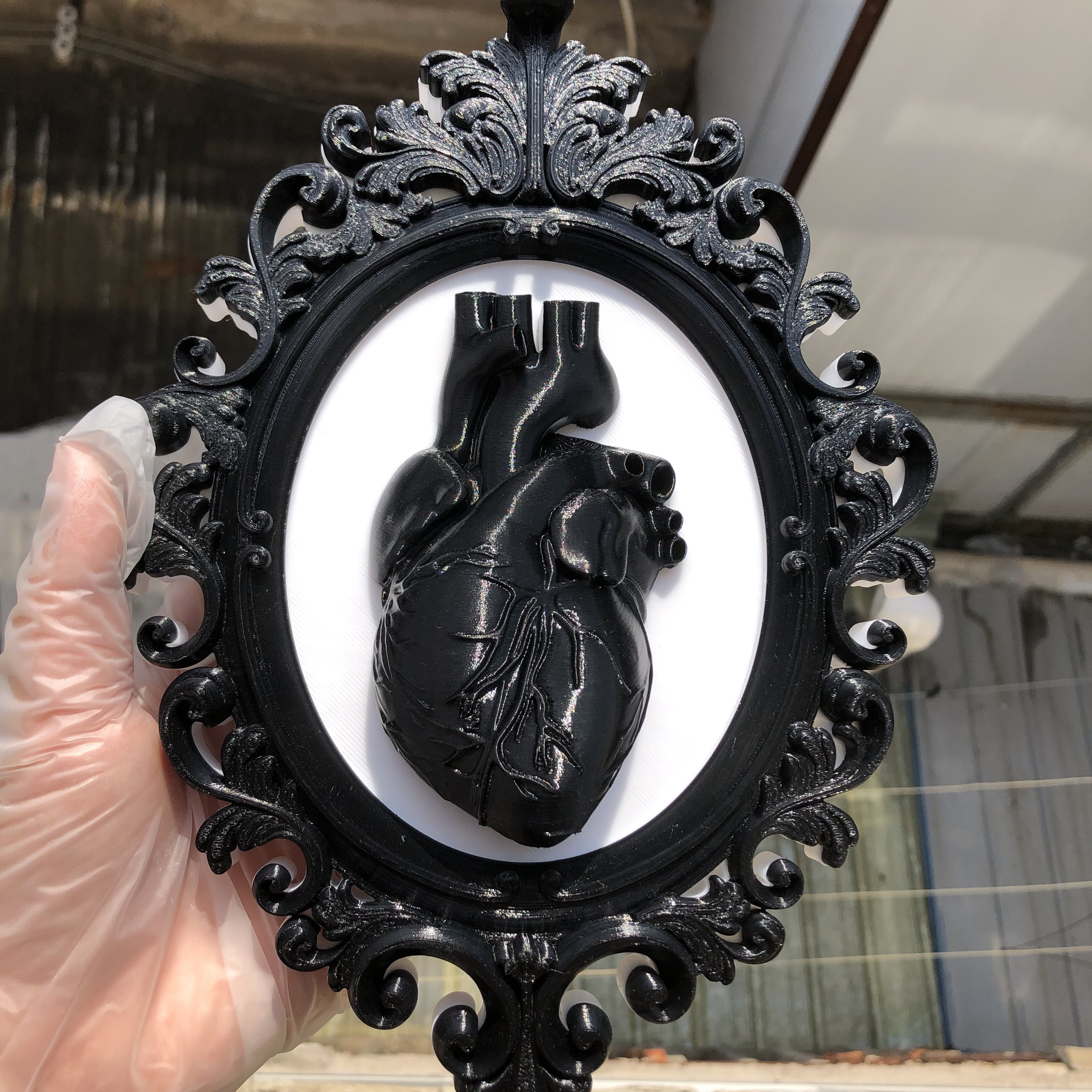 Heart Photo Frame Wall Art Dec - đánh giá và giá Resin Art Gift For Wedding