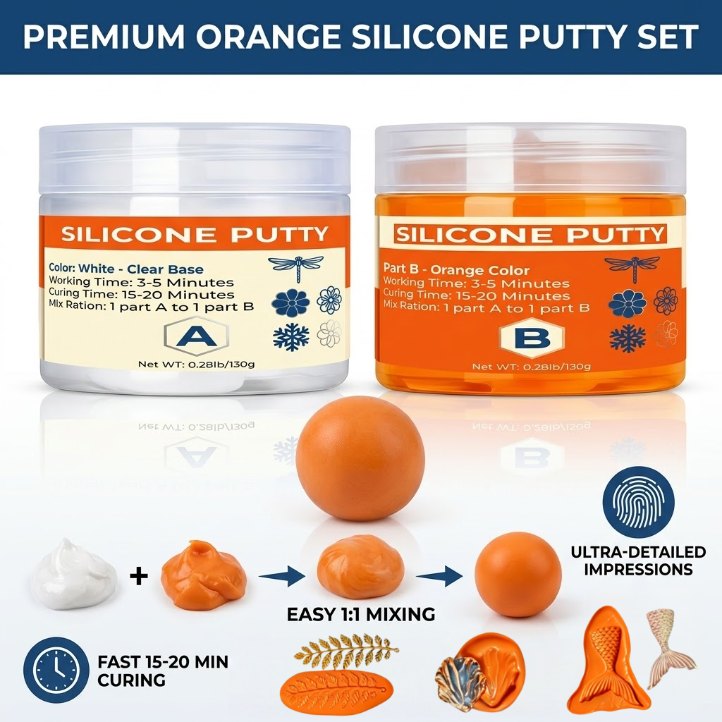 260g/120g Silicone Putty DIY C - đánh giá và giá Resin Art Guide