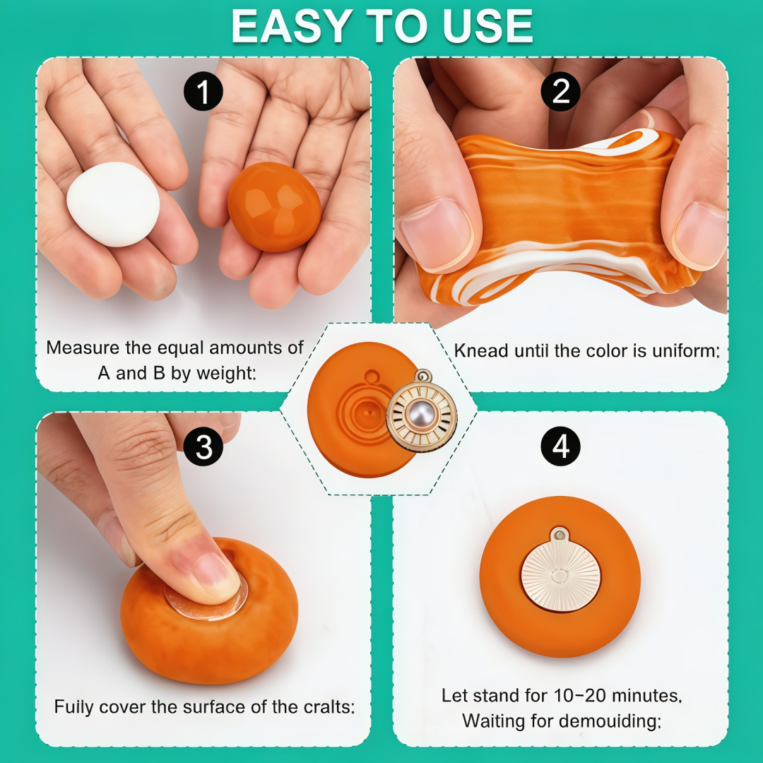 260g/120g Silicone Putty DIY C - đánh giá và giá Resin Art Guide