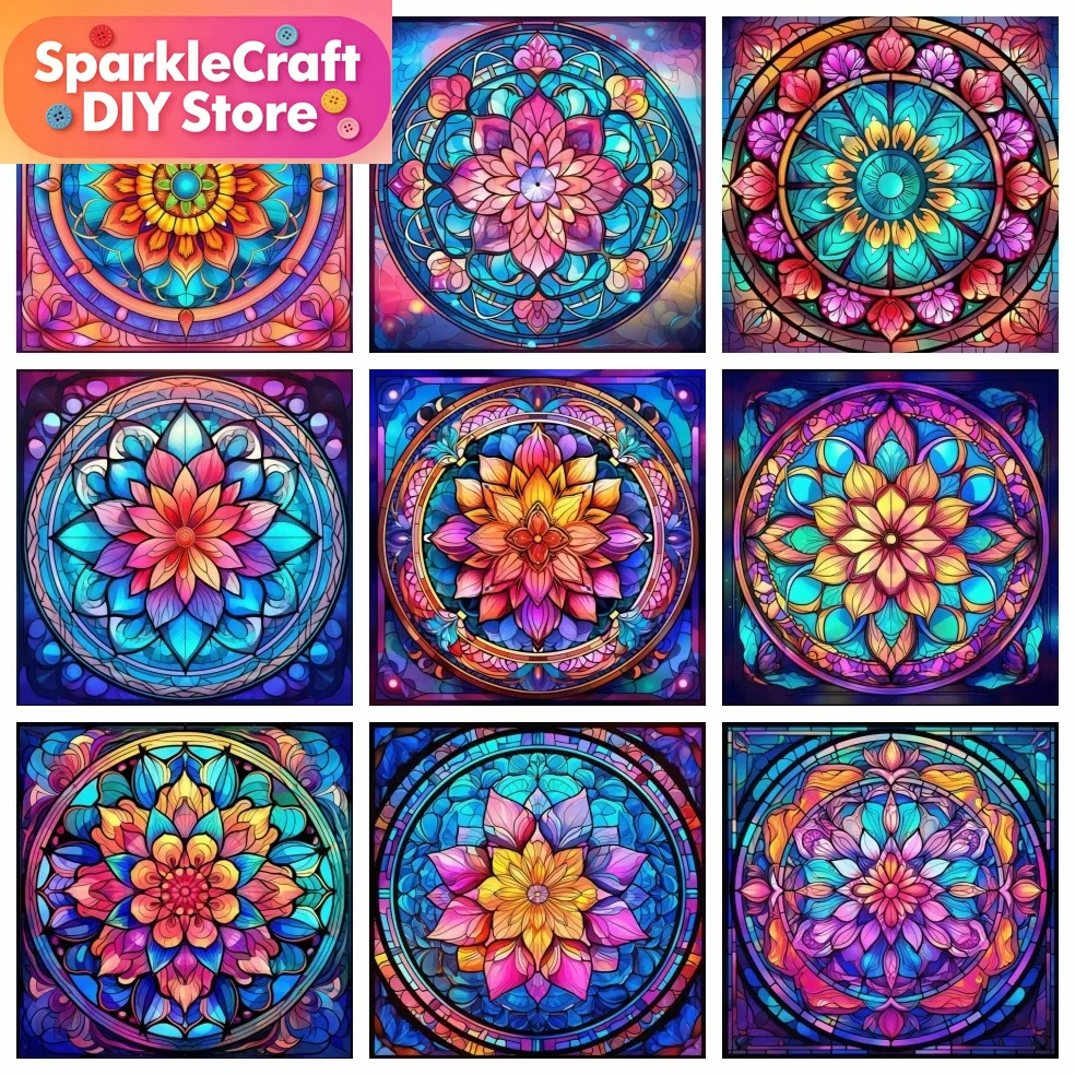 Diamond Painting Mandala Flowe - đánh giá và giá Resin Art Home Decor