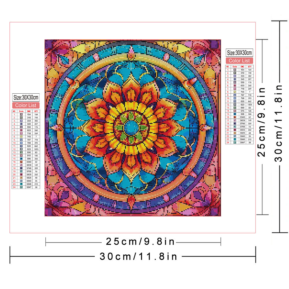 Diamond Painting Mandala Flowe - đánh giá và giá Resin Art Home Decor