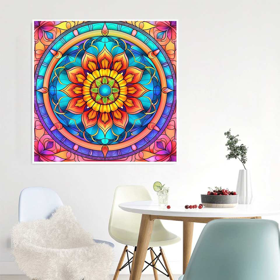 Diamond Painting Mandala Flowe - đánh giá và giá Resin Art Home Decor
