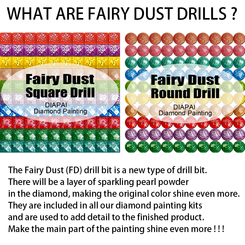 DiaPai Fairy Dust AB  Diamond  - đánh giá và giá Resin Art Clock