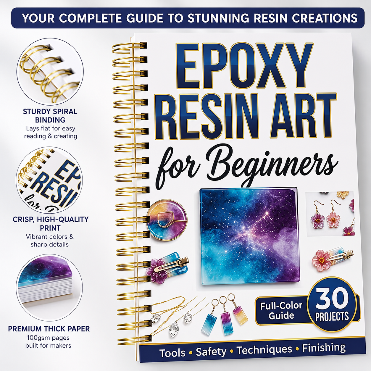 Introduction to A5 Spiral Guid - đánh giá và giá Resin Art Guide Free