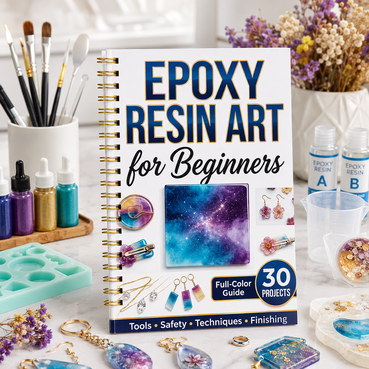 Introduction to A5 Spiral Guid - đánh giá và giá Resin Art Guide Free