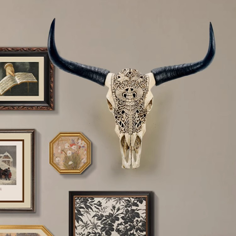 Resin Bull Head Wall Decoratio - đánh giá và giá Background Resin Art