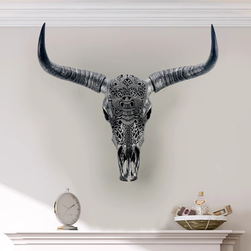 Resin Bull Head Wall Decoratio - đánh giá và giá Background Resin Art