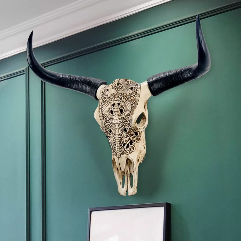 Resin Bull Head Wall Decoratio - đánh giá và giá Background Resin Art