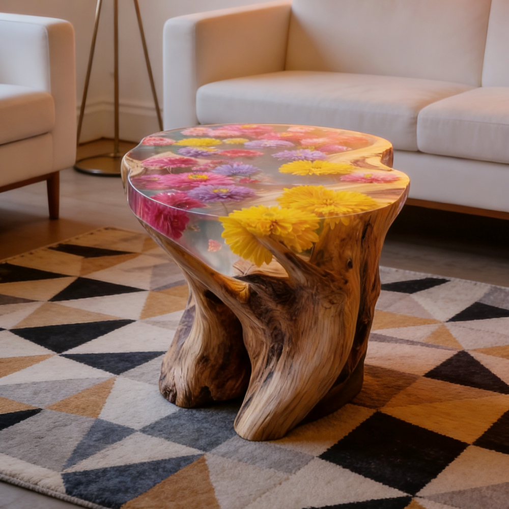 mnCustom Handmade Luxury Natur - đánh giá và giá Resin Art Coffee Table