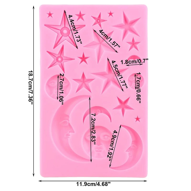 Sun Face Moon Stars Polymer Cl - đánh giá và giá Resin Art Mould