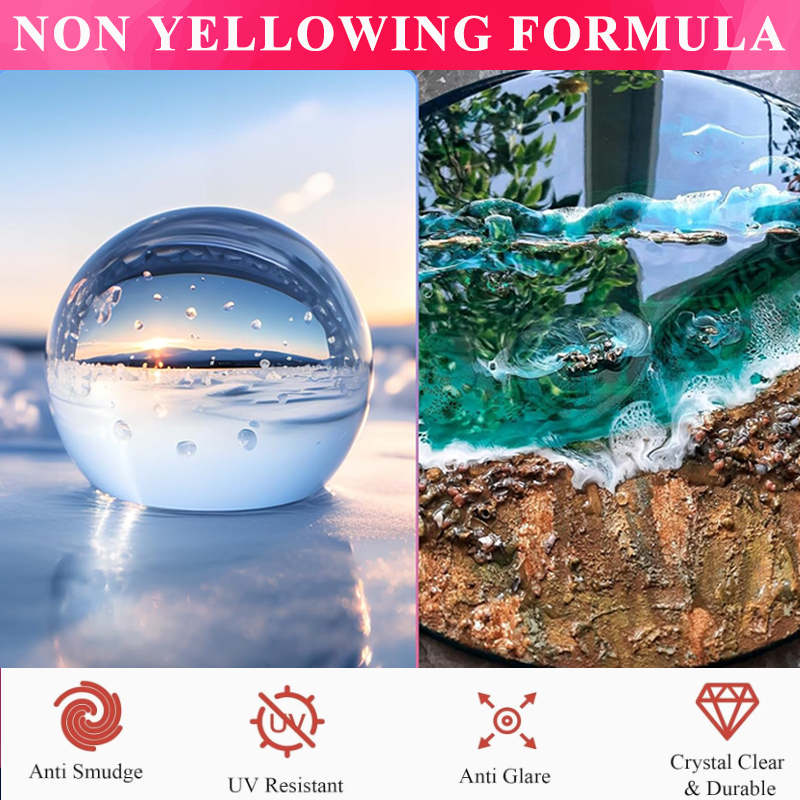1:1 Crystal Clear Epoxy Resin  - đánh giá và giá Resin Art With Wood