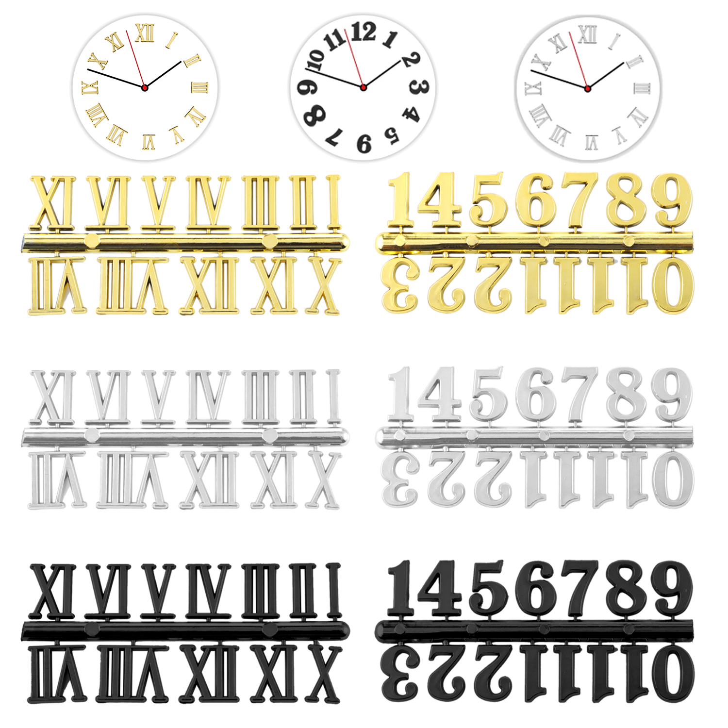 Clock Numerals Arabic Roman Nu - đánh giá và giá Resin Art Clock