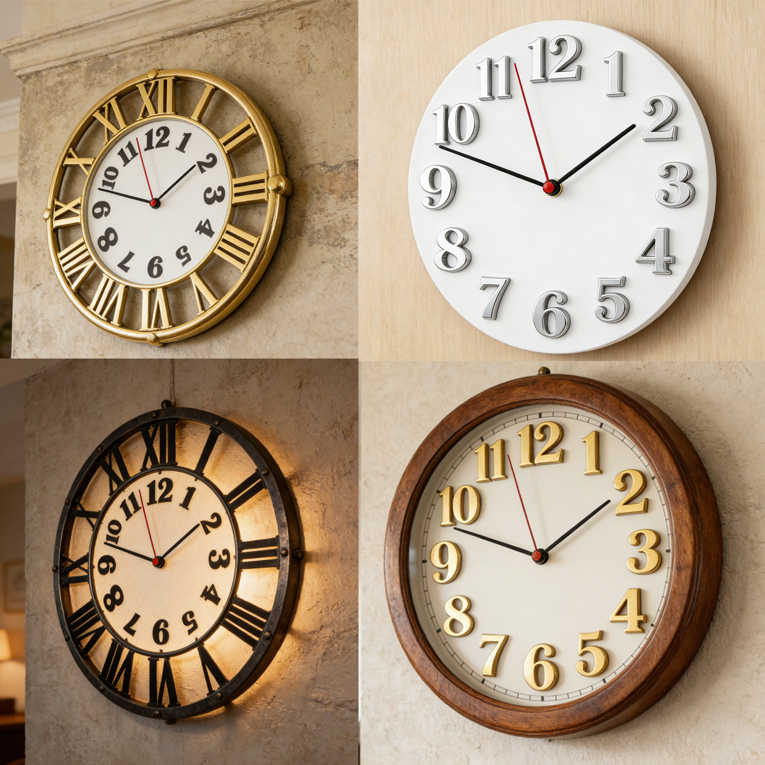 Clock Numerals Arabic Roman Nu - đánh giá và giá Resin Art Clock