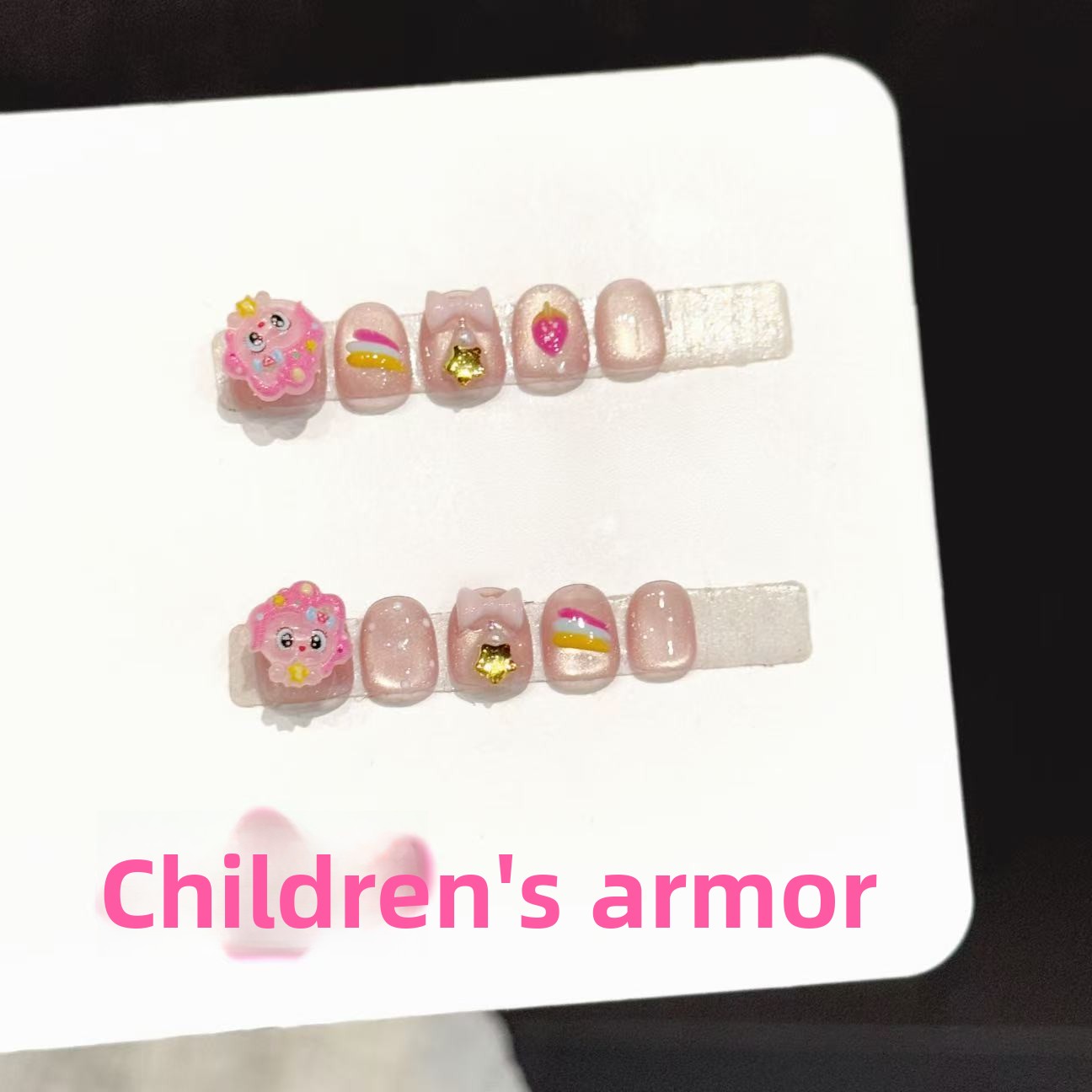 10PCS Handmade Nail Art Pink D - đánh giá và giá Resin Art For Kids