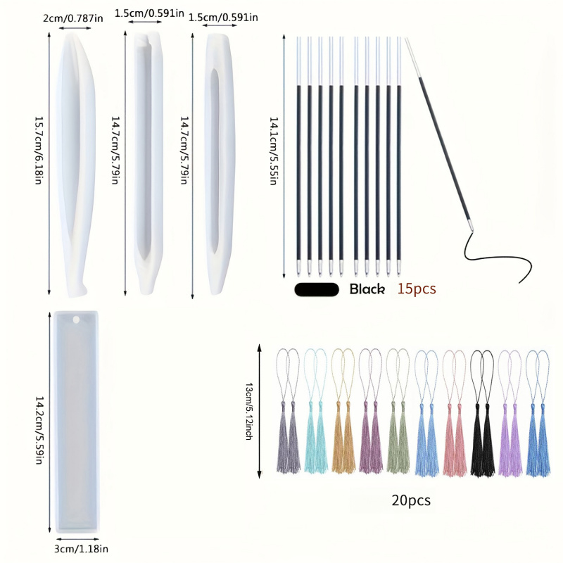 39Pen and bookmark silicone mo - đánh giá và giá Resin Art Guide