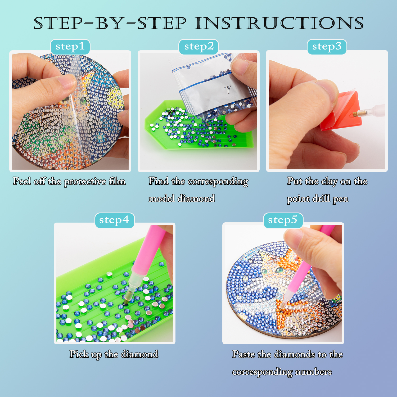 8 Pieces/Set of Diamond Painte - đánh giá và giá Resin Art Diy