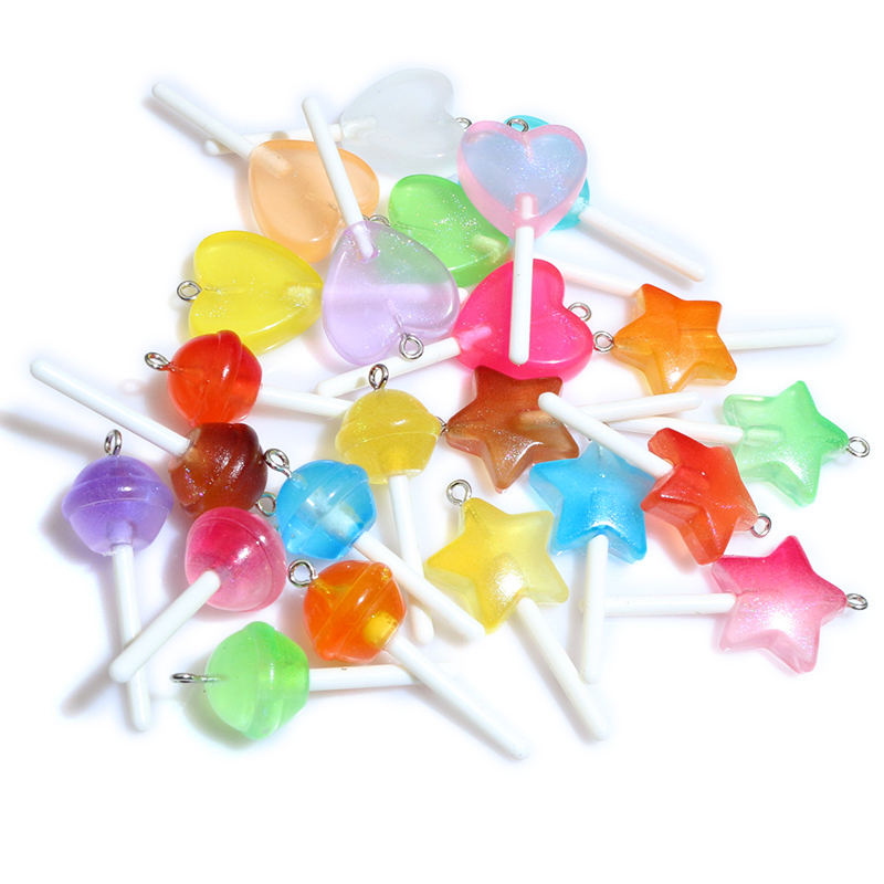 10pcs Resin Pendants Shiny Rou - đánh giá và giá Resin Art Glitter