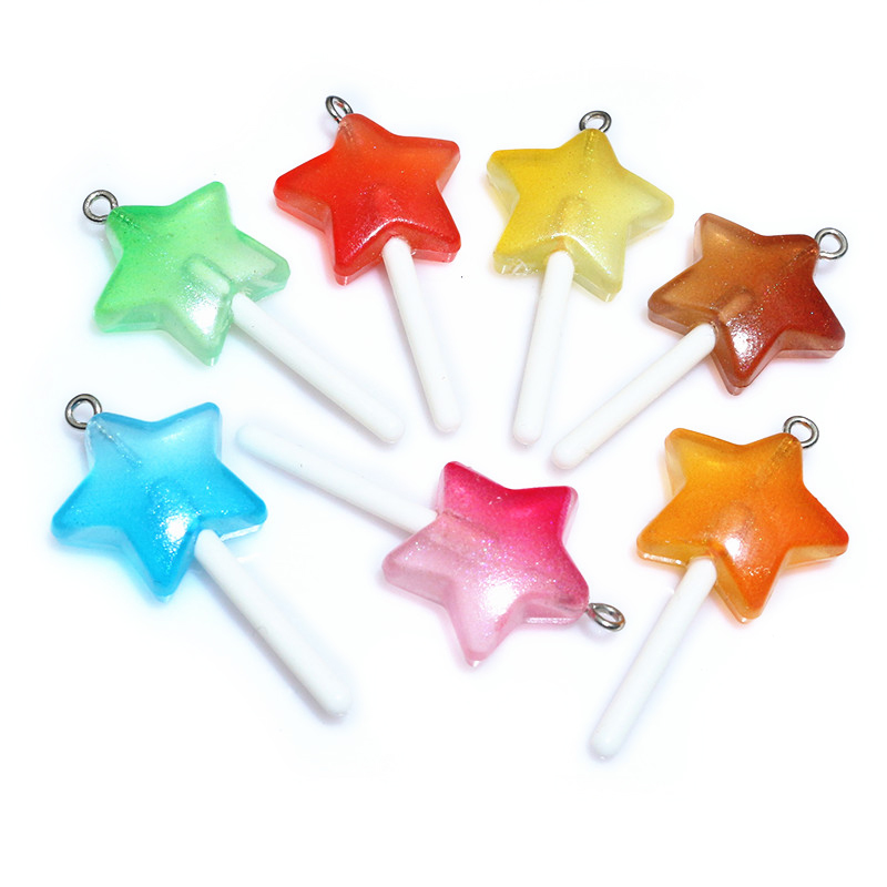 10pcs Resin Pendants Shiny Rou - đánh giá và giá Resin Art Glitter
