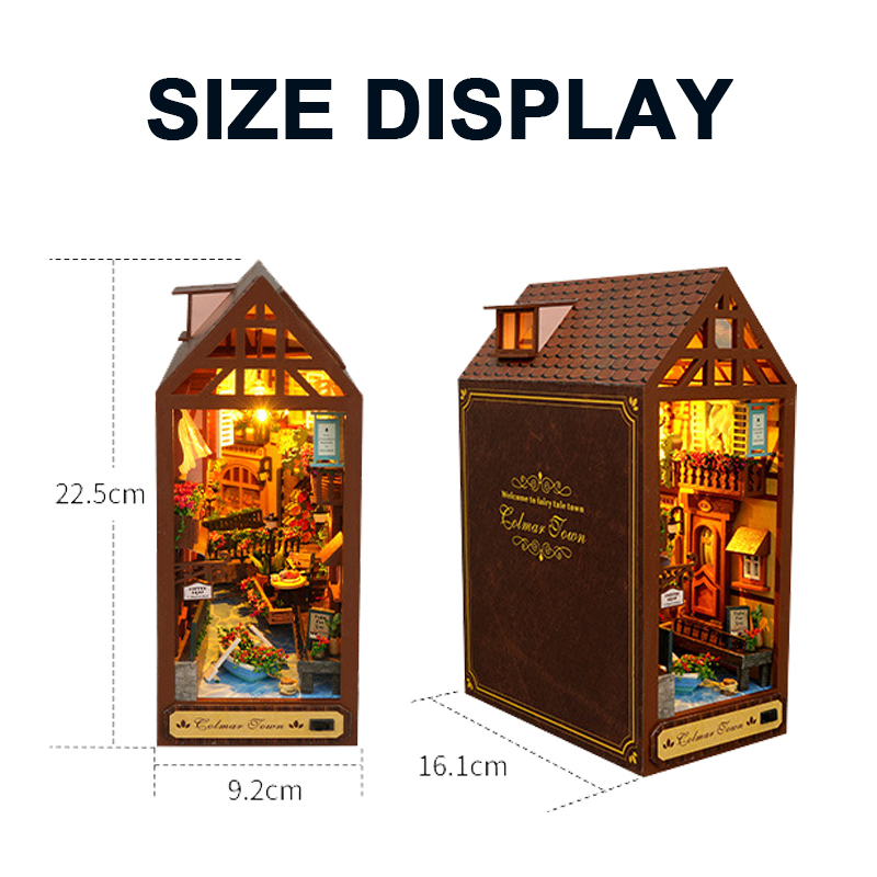 DIY Wooden Book Nook Retro Col - đánh giá và giá Resin Art With Wood