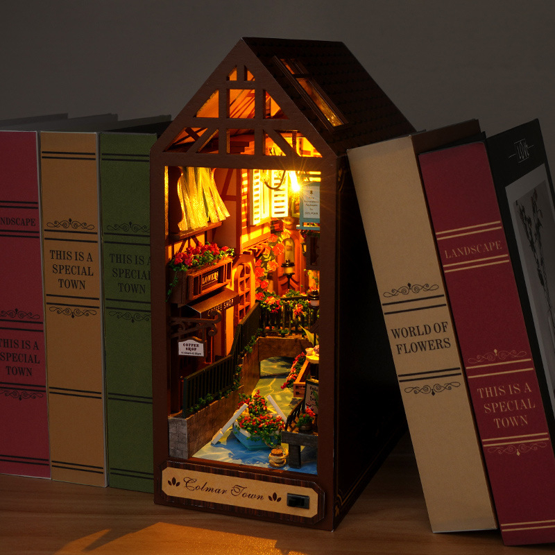 DIY Wooden Book Nook Retro Col - đánh giá và giá Resin Art With Wood