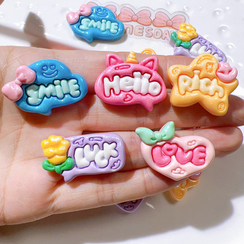 10Pcs Cute Bright SurfaceUnico - đánh giá và giá Resin Art Name