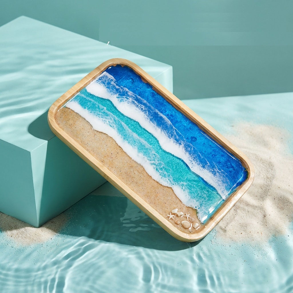 Epoxy Resin Ocean Art Decorati - đánh giá và giá Resin Art With Wood