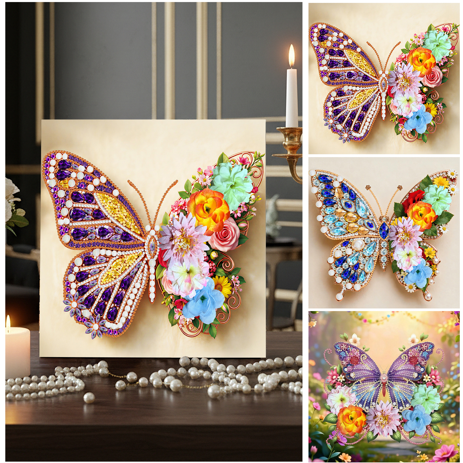 Butterfly DIY Diamonds Dots Ge - đánh giá và giá Resin Art With Wood