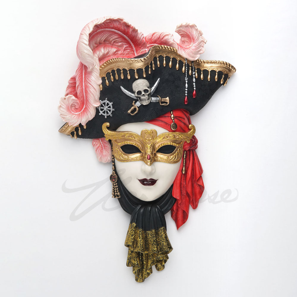 Venetian Pirate Carnival Mask  - đánh giá và giá Resin Art Gift For Wedding